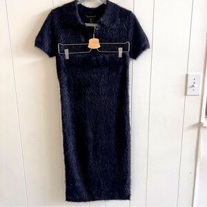 House Of Harlow 1960 Fuzzy Knit Sweater Skirt Set Small